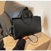 Quadratische Handtasche im Retro-Krokodilmuster: 2023 Vielseitige Schulter- und Umhängetasche für Damen
