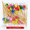 ZISIZ Disposable Bamboo Food Picks & Fruit Skewers