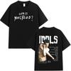 Yungblud IDOLS The World Tour 2026 Merch T-Shirt Herren Damen Hip Hop T-Shirts Freizeit Baumwolle Oversize Gothic Punk Locker T-Shirts