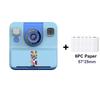 Instant Camera 2.4inch IPS Screen Children Digital Camera with Print Paper Selfie Printing Camera for 3-12 Year Old Girls & Boys