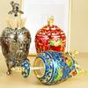 Automatic Push-type Toothpick Box Alloy Elephant Toothpick Holder Dresser Desktop Organizer Display Party Decoration Unique Gift
