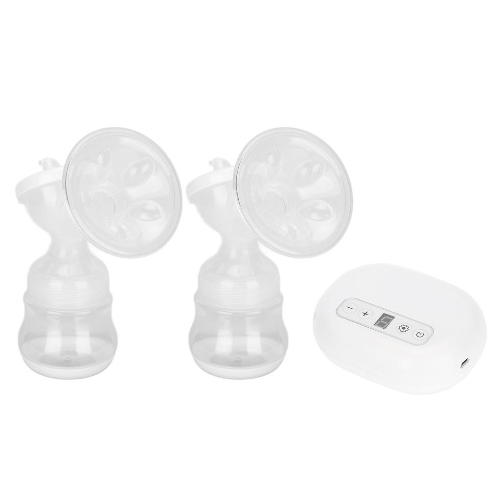 Elektrische Milchpumpe, Doppelflaschen-Milchpumpe, tragbare Milchpumpe für die postpartale Milch(Milchpumpe