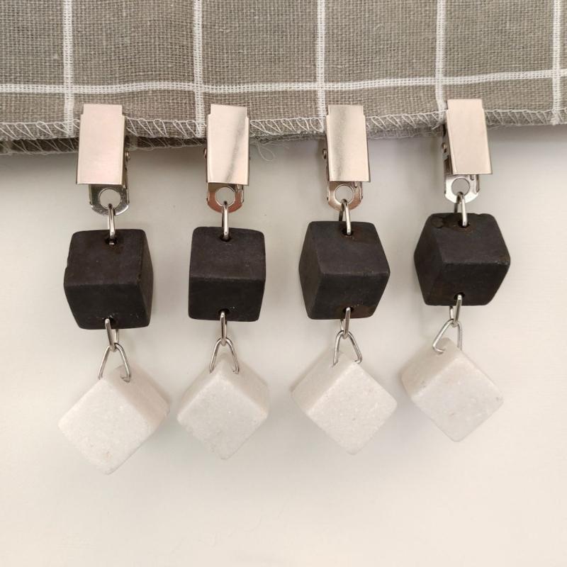 Zestaw 4 obciążników do obrusu Metalowy klips Zawieszka Ciężkie wieszaki na obrusy na stoły piknikowe Dekoracja Wewnątrz Na zewnątrz