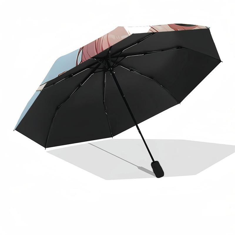 1pc Cat Ears Adventure: Automatic Opening Umbrella with Foldable Design for Outdoor Enthusiasts - Perfect Gift for Fans and Travelers!P094