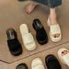 Xiaoxiangfeng One-word Cool Slippers Women's Summer Wear 2025 New Waterproof Table Heightened Thick-soled High-heeled Sandals Slippers