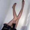 Mesh Big Net Hot Drill Fishnet Socks Glittering Ins Internet Celebrity Pantyhose Black White