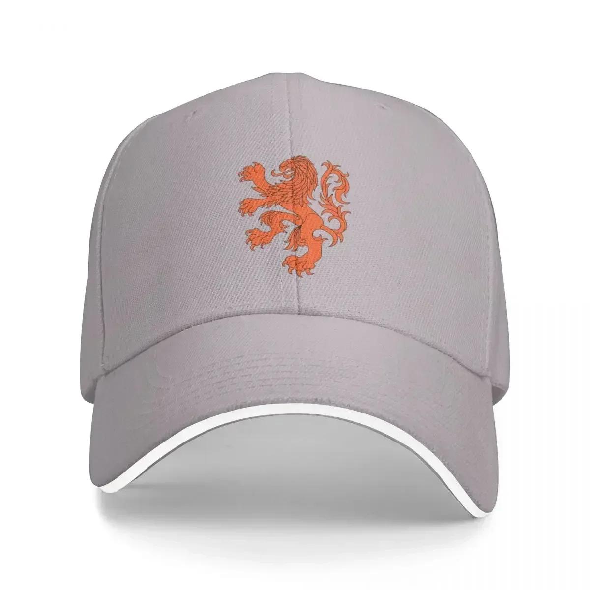 

Dutch Lion (Orange/Black Outline On Black) Baseball Cap Hat Man For The Sun Uv Protection Solar Hat Sunscreen Women Men s Adjustable