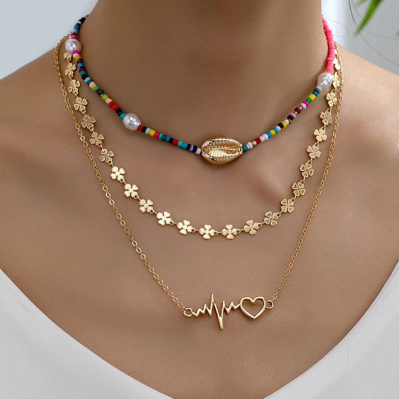 

Ожерелье с подвеской «Преувеличенная нерегулярная любовь» золотой