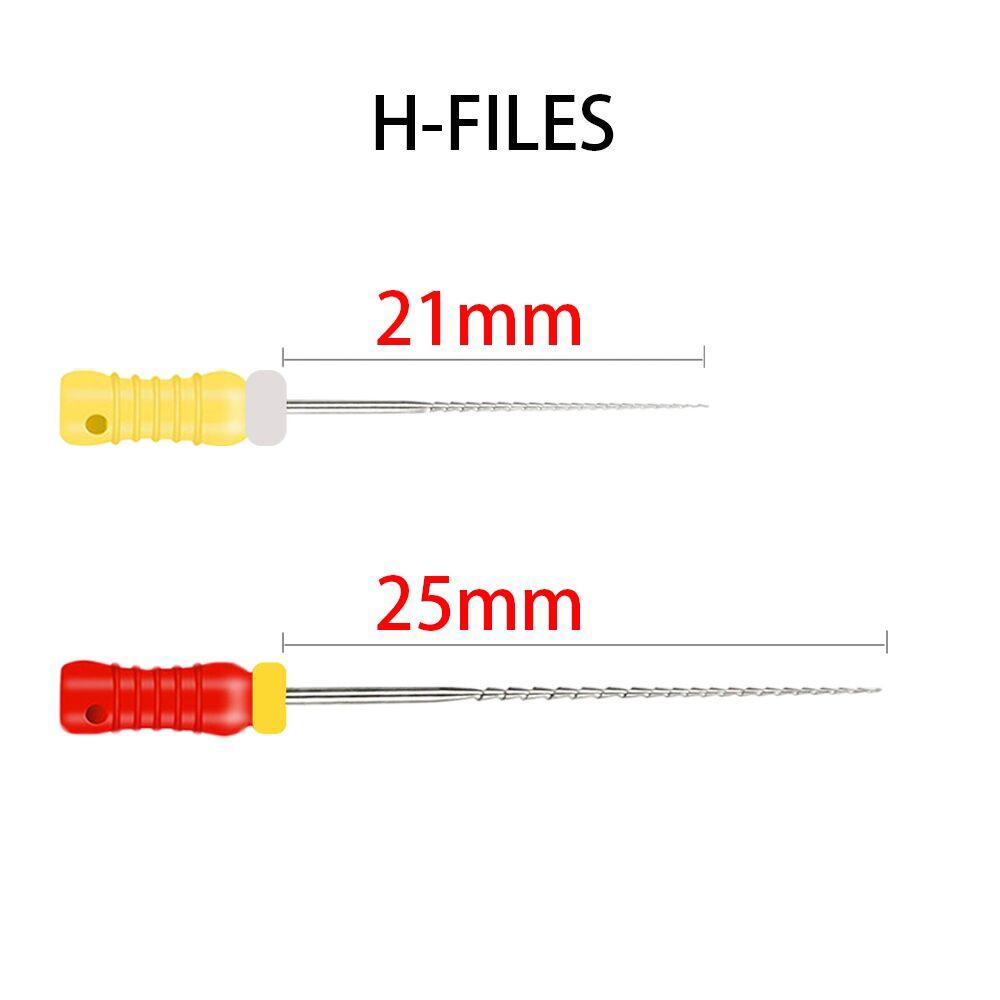 High Quality Dental H- Files Stainless Steel Hand Use Root Canal H File Endodontic Treatment File for Dentistry Instrument