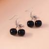 Cute Crystal Cherry Earrings for Women Girls Simulation Fruit Drop Earrings Party Holiday Jewelry Gifts