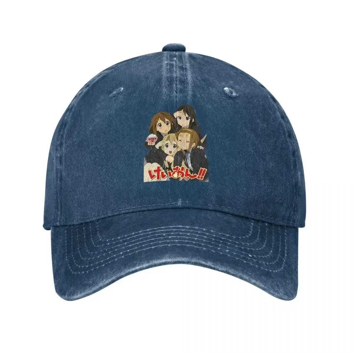 

Grills K ON Classic Baseball Caps Vintage Distressed Denim Comic Anime Snapback Cap Men Women Outdoor Unstructured Soft Caps Hat One Size