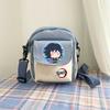 Giappone cartoni animati fumetti Demon Slayer borsa a tracolla casual portamonete color-block custodia per telefono 7566
