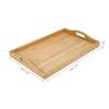 Bamboo Tea Tray Chinese Tea Cup Serving Table for Teahouse Home OfficeHandle Type