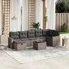 VidaXL Garden Lounge Set with Cushions 8 Pcs, Patio Sofas, Patio Furniture Set, Outdoor Furniture, Grey 3263516