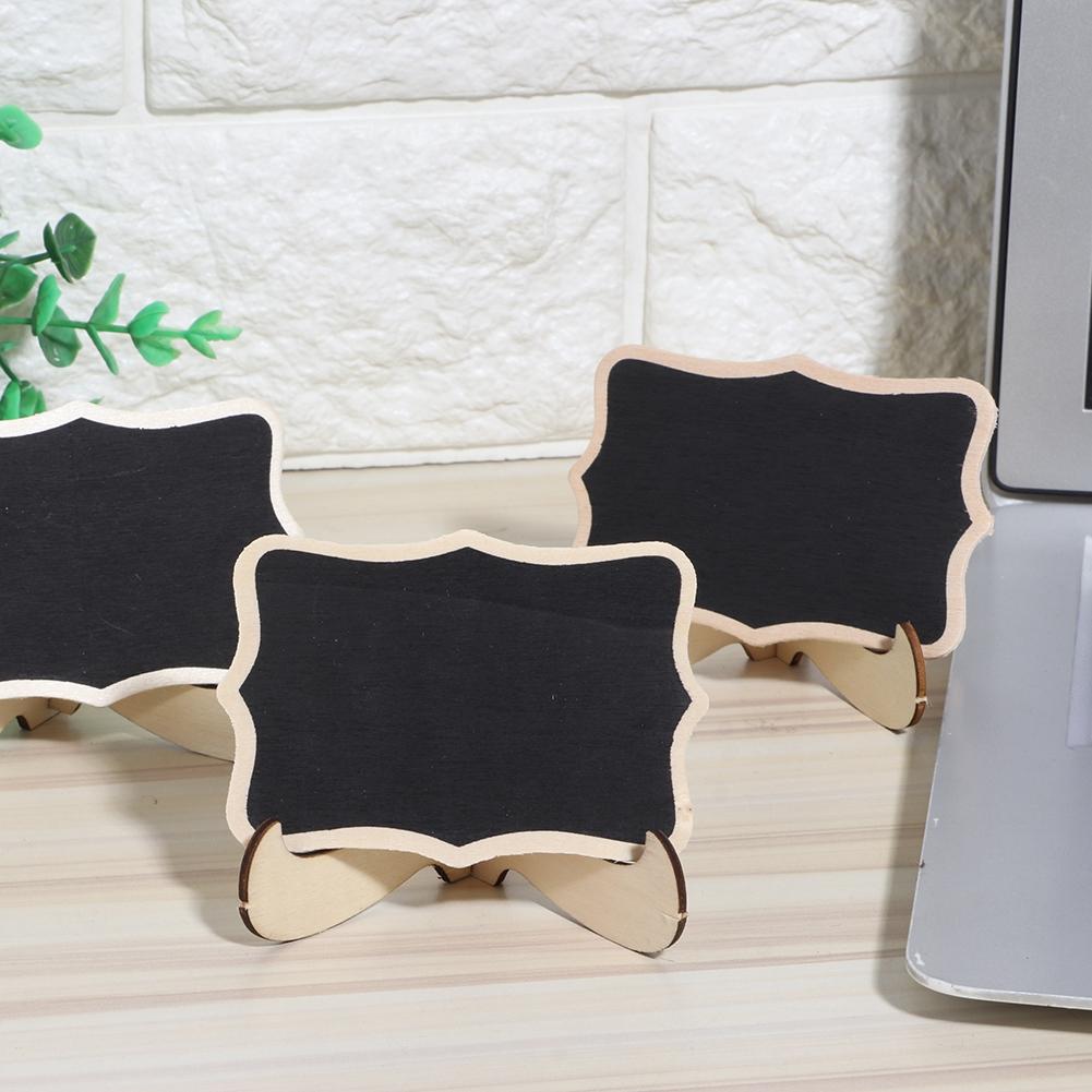 10pcs Mini Chalkboards Wooden Signs Blackboards Message Board for Wedding Party Decoration