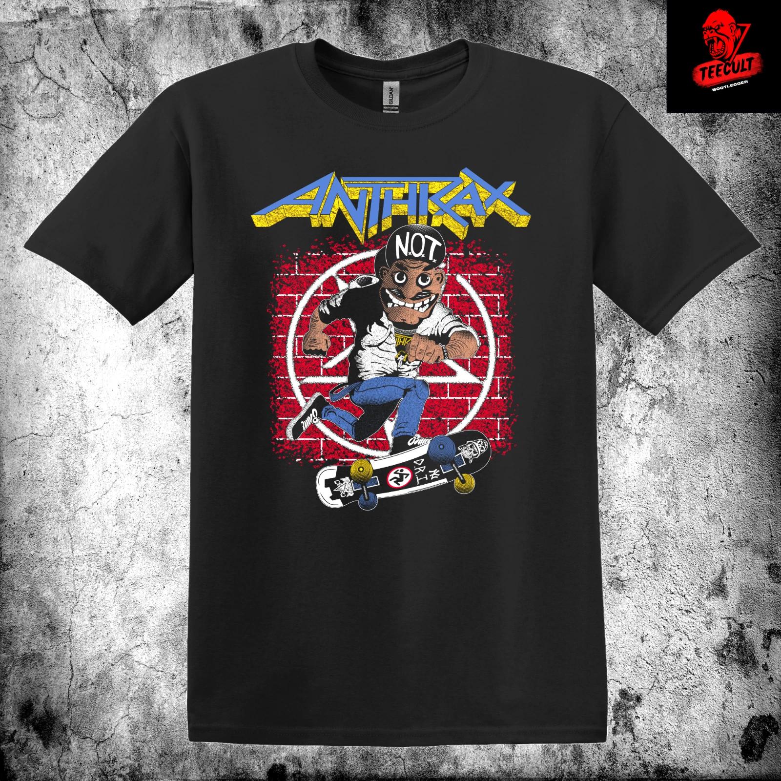 Men s and Women s T-shirts Anthrax Heavy Metal Rock Band Unisex Cotton Premium M