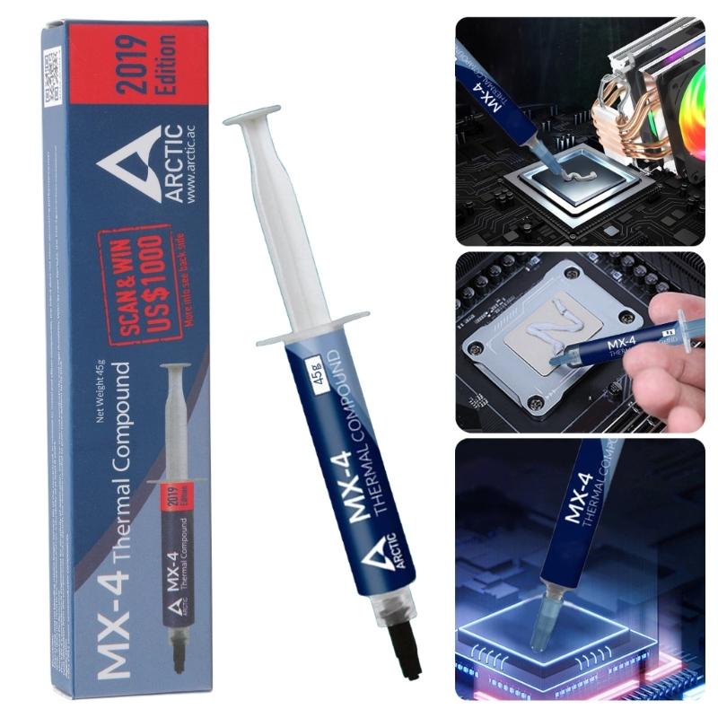 MX4 Thermal Paste Efficient Heat Conductivity Paste 45g For Universal Use In PC And Laptops MX-4