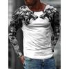 Fashion Men's and Women's Pullover Long Sleeve T-shirts Dragon Tiger Printed Graphic O Neck Oversized Casual Tees Top Clothing