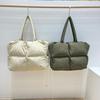 Autumn and winter women's bags, Ringotte bags, puffs, padded plush bags, cotton-filled pillow bags, shoulder bags, down handbags.