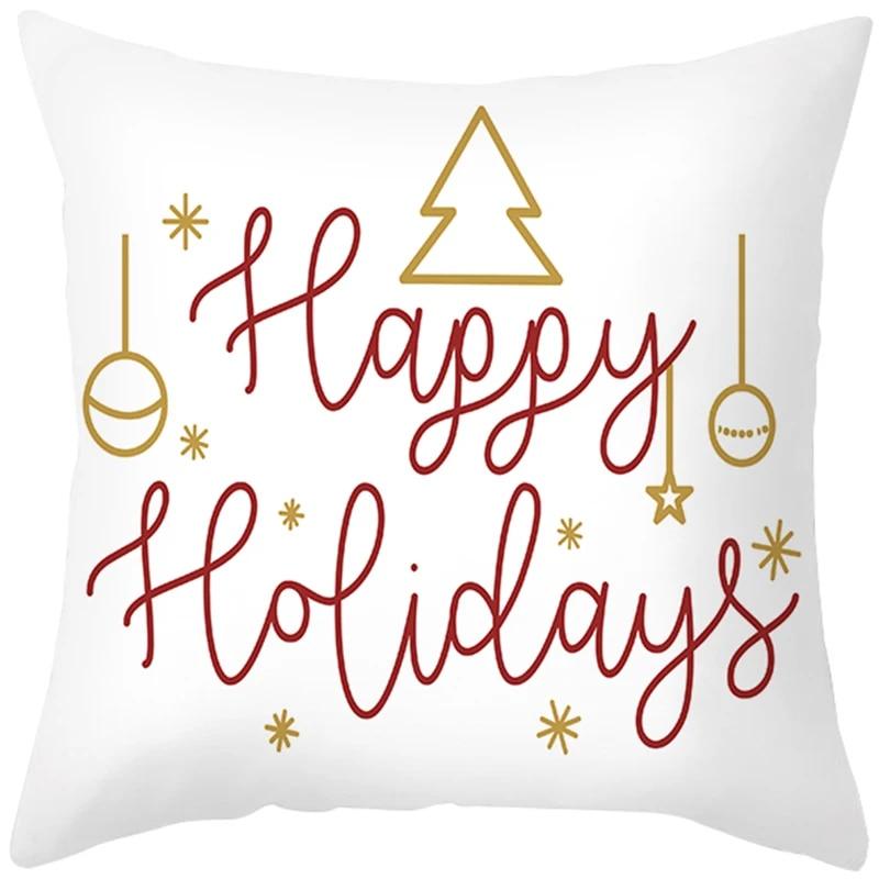 

Санта-Клаус Снеговик Шихе Tree Town Рождественское украшение Подушка Комплект спальня диван ресторан автомобиль подушка рукав наволочка 40x40cm