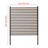 90x120cm Metal Privacy Fence PE-Coated Steel Pipe Privacy Screen Panel Fence for Outside Backyard Garden Patio Decoration Gifts
