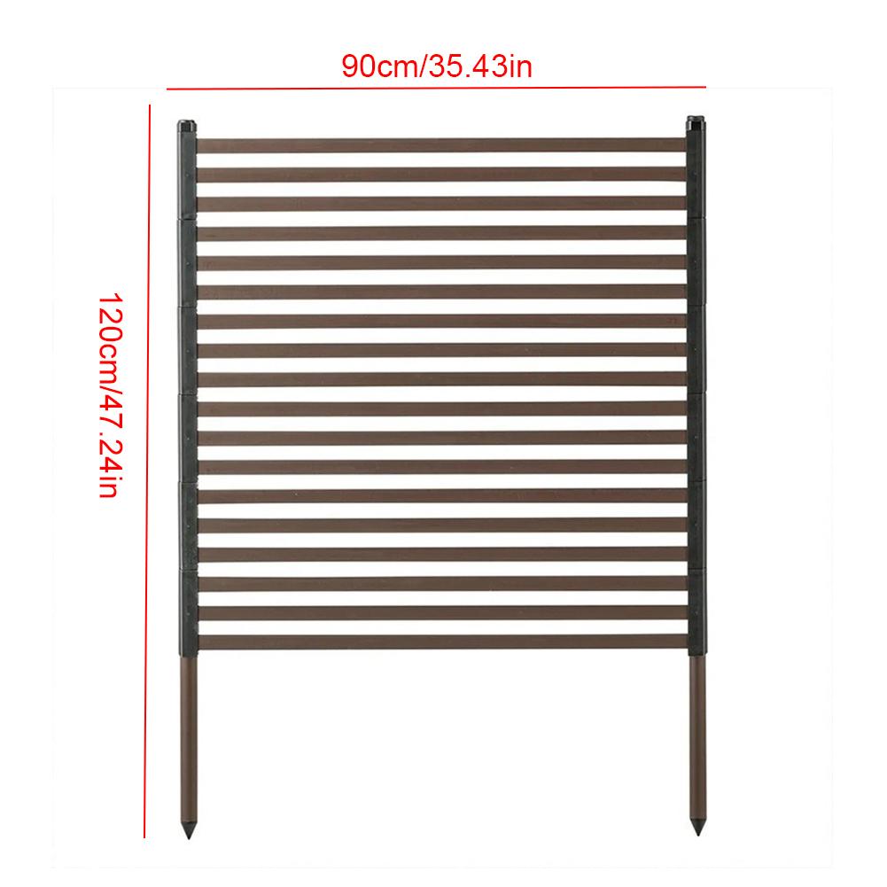 90x120cm Metal Privacy Fence PE-Coated Steel Pipe Privacy Screen Panel Fence for Outside Backyard Garden Patio Decoration Gifts