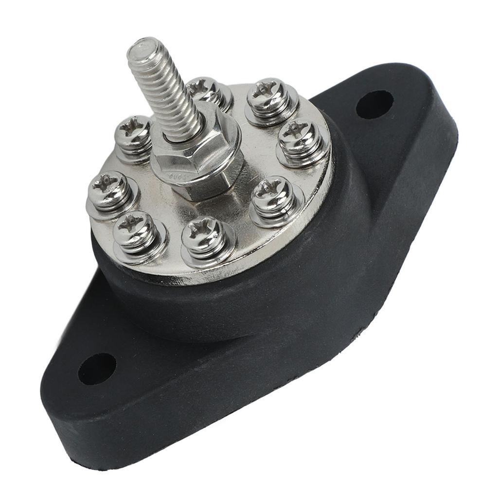 Power Distribution Block 1 4in M6 8 Terminal 12V 48V Universal Distribution Stud Junction Post for Car RV Truck