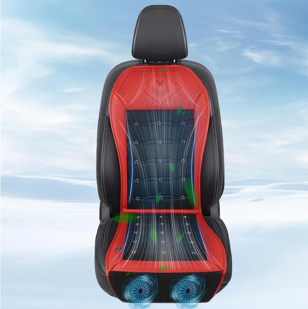 SMARTABL Car Seat 2025 Model Airflow Memory and Automatic Stays Cool from Bottom To Ice Silk Material with Honeycomb Perfect for and DC12V Available