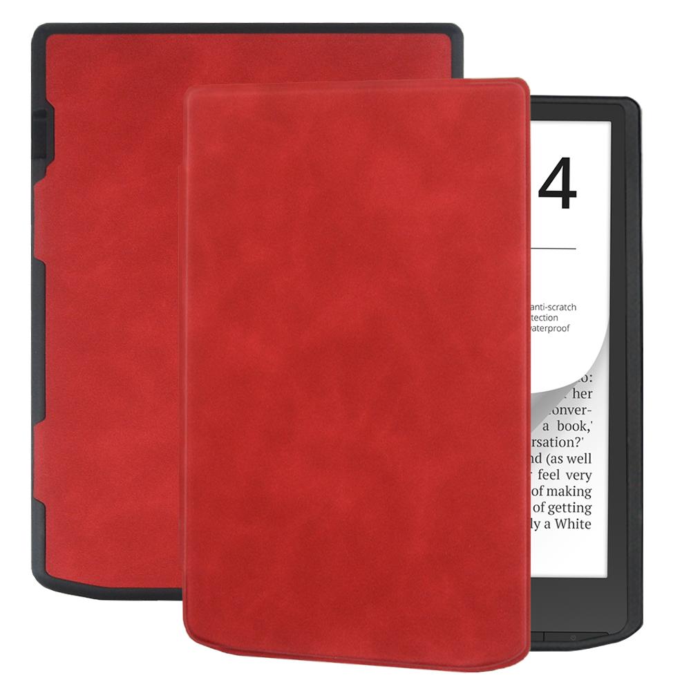 Automatische Slaap/Ontwaak Slimme Flip Cover Hoesje Voor Pocketbook Inkpad 4 InkPad Color 2 3 PB743 Hoesje 7.8' Inch E-reader met Zachte Achterkant inkpad 4 7.8-IN rood