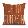 Thanksgiving Linen Pillow Case Autumn Pumpkin Print Supply Pillow Cushion Cover Premium Durable Quality Useful