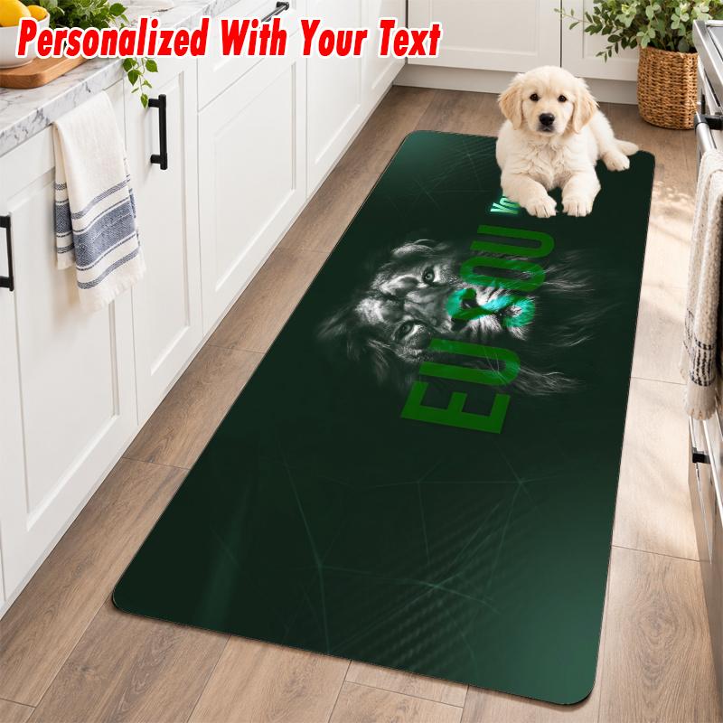 Sporting CP Custom Name Flannel Rug Kitchen Mat Non Slip Floor Carpet Personalized Home Decor