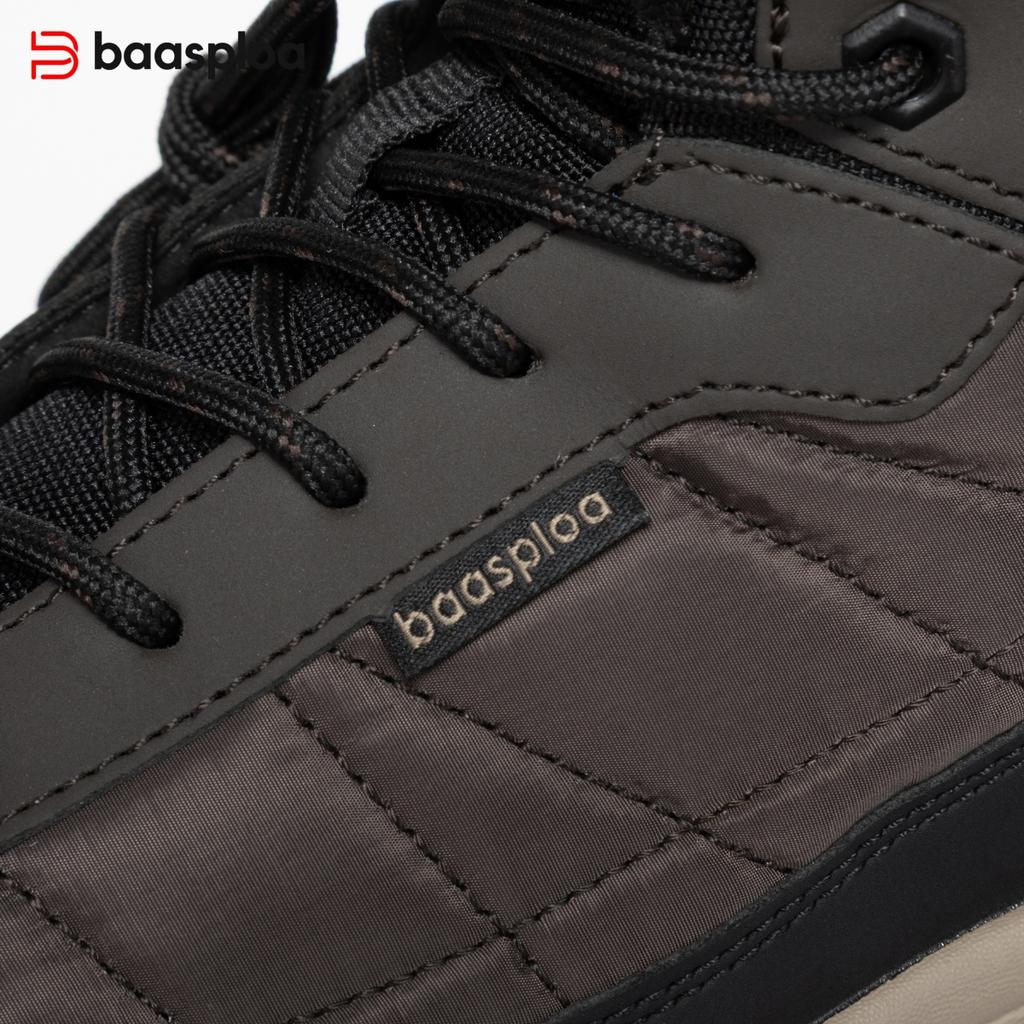 Baasploa Men's Autumn/Winter Outdoor Mountaineering Shoes and Boots Anti slip, Warm and Comfortable, Autumn/Winter Men's Shoes Promotion