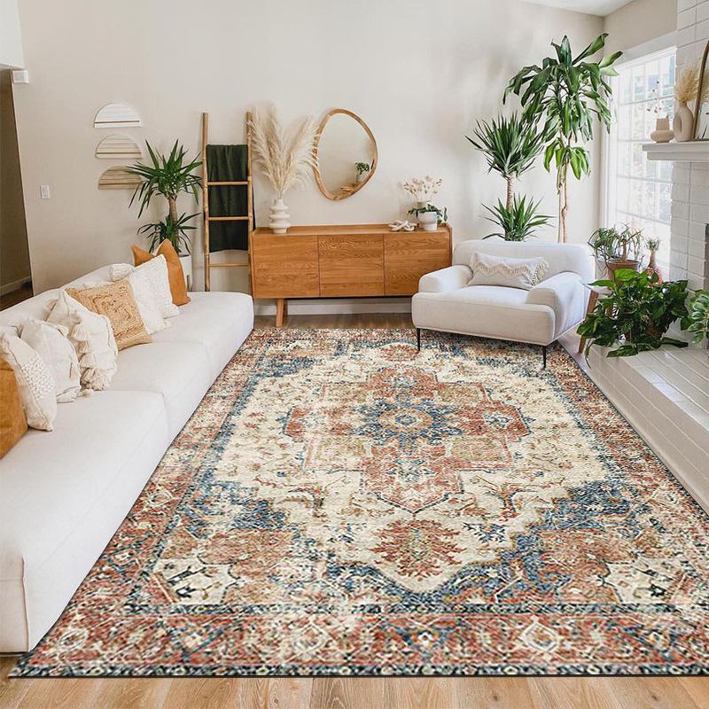 Bohemian Carpet Retro Persian Ethnic Style Living Room Carpet Floor Mat Moroccan Home Floor Mat