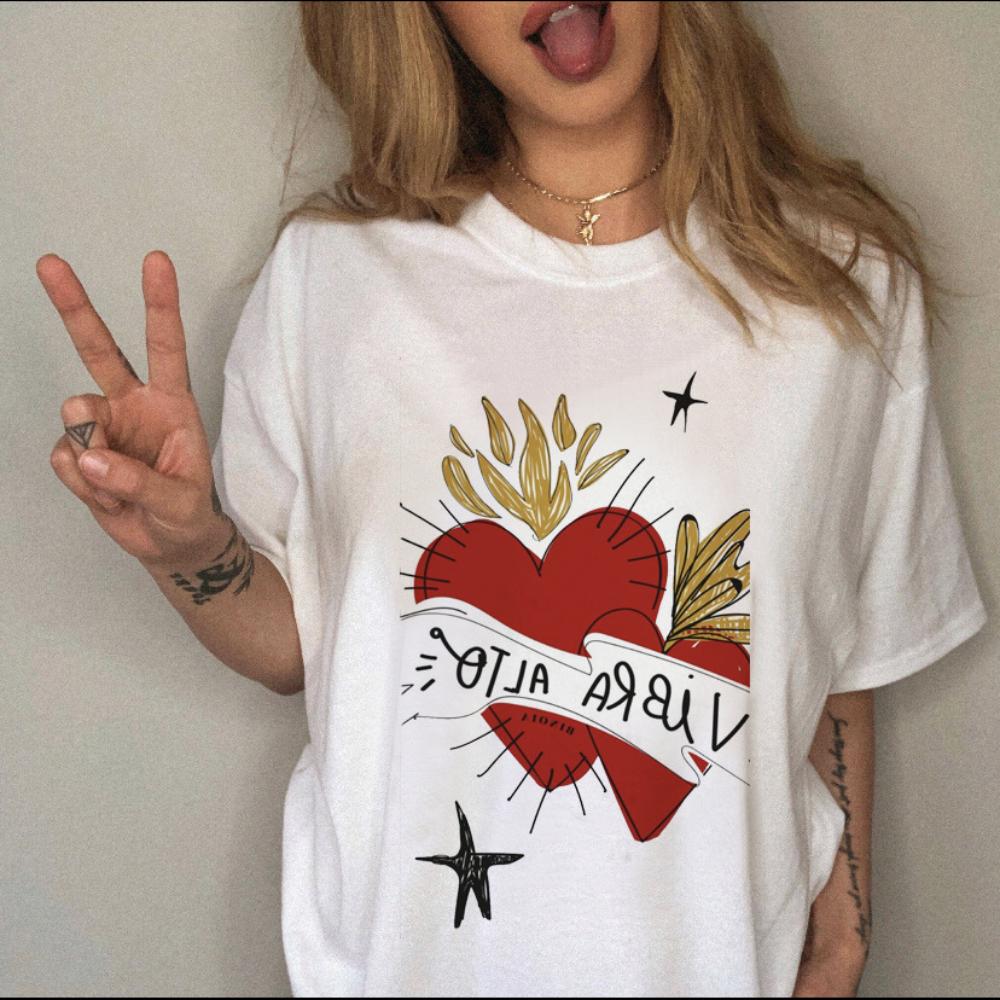 Women TShirt Retro Witch Style TShirt Y2K Aesthetic Casual Loose Fit Top Sun Moon Stars Harajuku Graphic Print Daily Streetwear