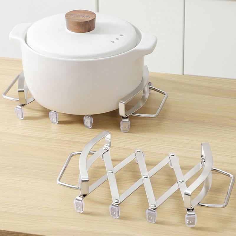 Extendable Kitchen Trivet Heat Resistant And oxidation Proof Including Comfortable Handle