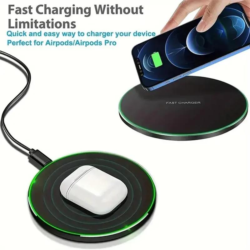 30W Wireless Charger For iPhone 16 15 14 13 12 Pro Max Induction Fast Charging Pad Dock Station For Samsung Galaxy S25 Ultra Xiaomi Huawei