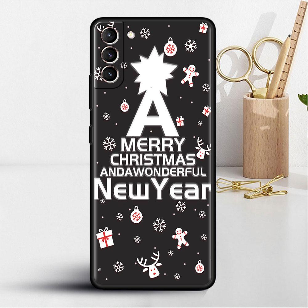 Merry Christmas In Winter Soft Case For Samsung Galaxy S22 S20 FE S21 S10 S9 Plus S8 Note 20 Ultra 10 Lite Phone Cover Shell