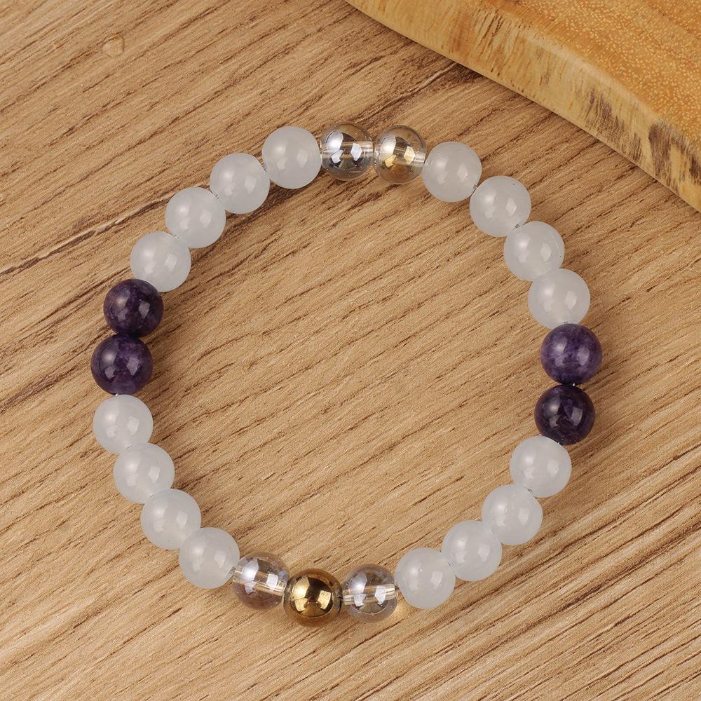 

Trendy Amethyst Cross-Border Women s Bracelet