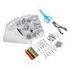 Heat Shrink Plastic Sheet Kit Multipurpose DIY Shrink Art Kit with Hole Punch Pencils Keychains