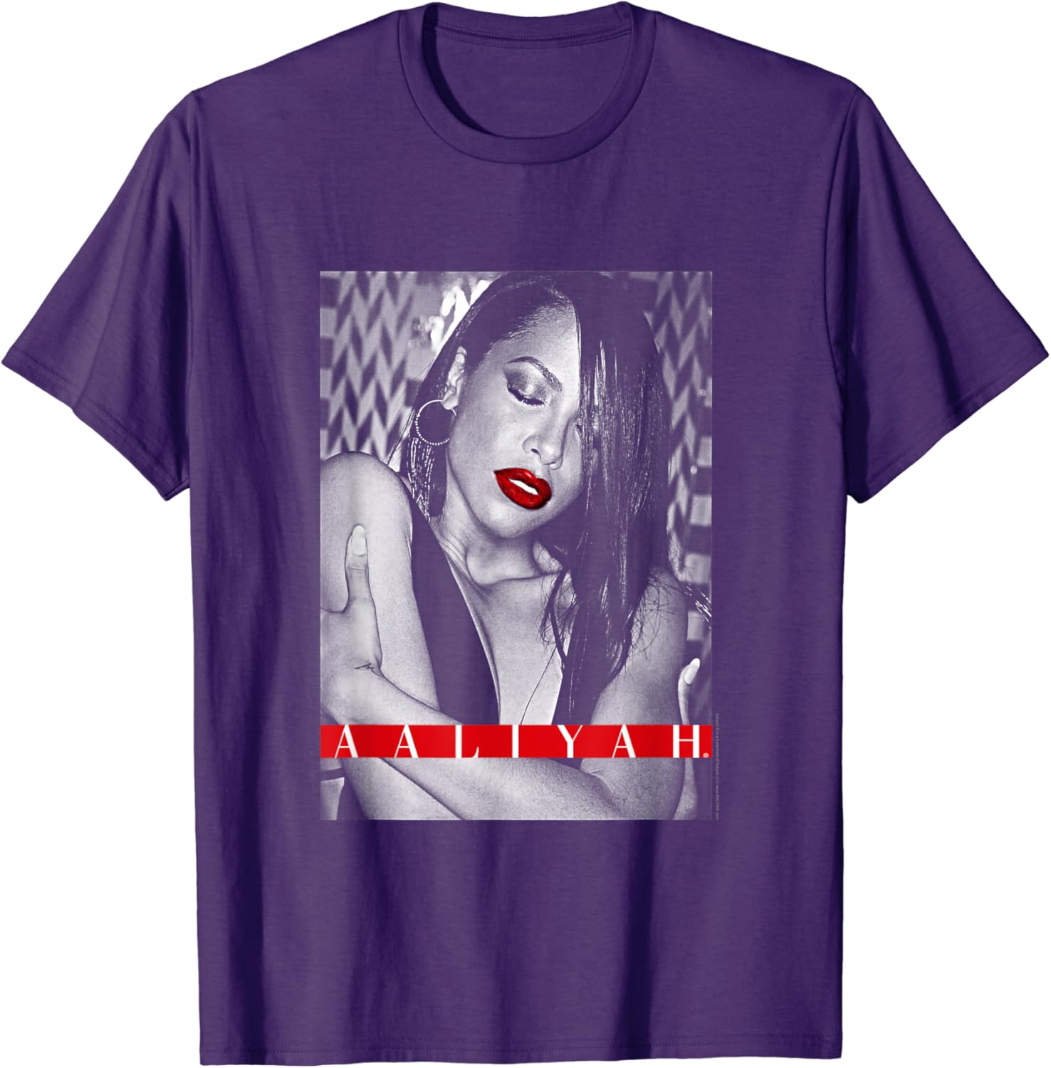 

Ripple Junction x Aaliyah Red Lips R&B Hip Hop Music Fan T-Shirt Men / Women T Shirt TB High Quality O-Neck Short Sleeves 81140 4XL