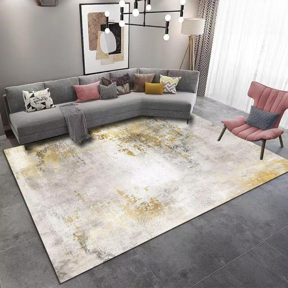 

Nordic Abstract Carpet Living Room Ink Splash Area Rug Large Bedroom Decoration Home Rugs Washable Entryway Doormat Bath Mat 100*160cm