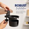 Black Clip On Cup Holder Rotatable Mug Holder Durable Desk Cup Holder  Home School Office Dorm
