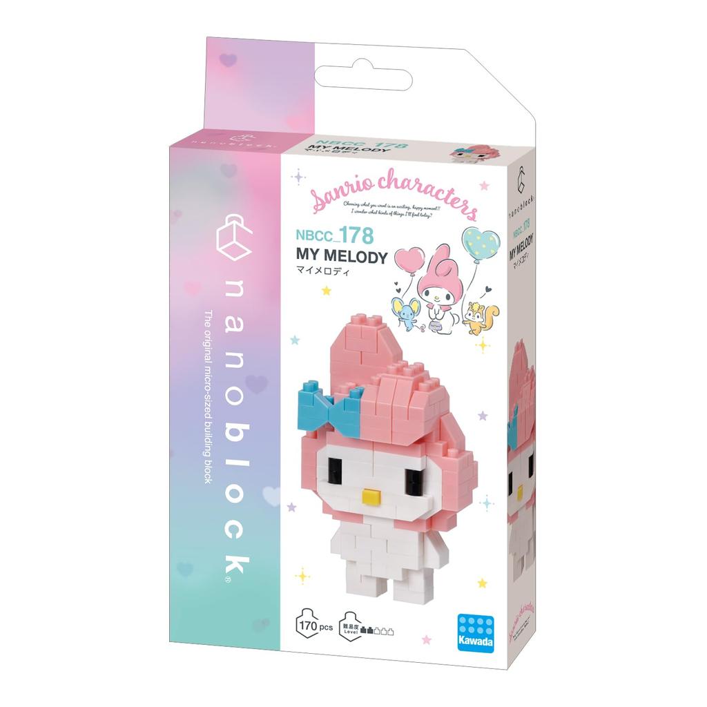 Nanoblock Kawada Sanrio Characters My Melody 170 pieces Ages 12 and up NBCC_178