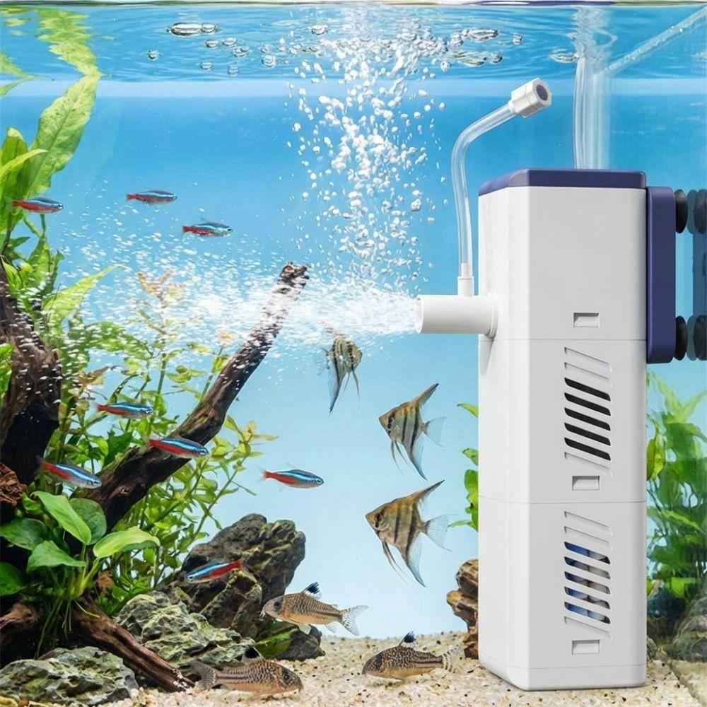 Rain Shower Outlet Small Aquarium Filter 4-in-1 Filter Aquarium Air Pump Aquarium Decoration