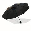 Golden Bee & Floral Circular Wall Art DecorUmbrella with Cute Design, Portable 3-Fold Compact Umbrella for Men & Women, Valentine's Day Mother's Day H