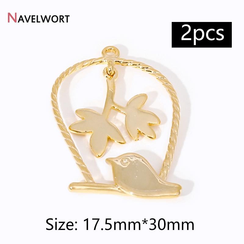 2Pcs 14K Gold Plated Brass Metal Conch Pendant,Charms For Jewelry Making,DIY Earring Bracelet Necklace Making Findings Supplies