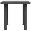 vidaXL Gartentisch Anthrazit 80x75x72 cm Kunststoff