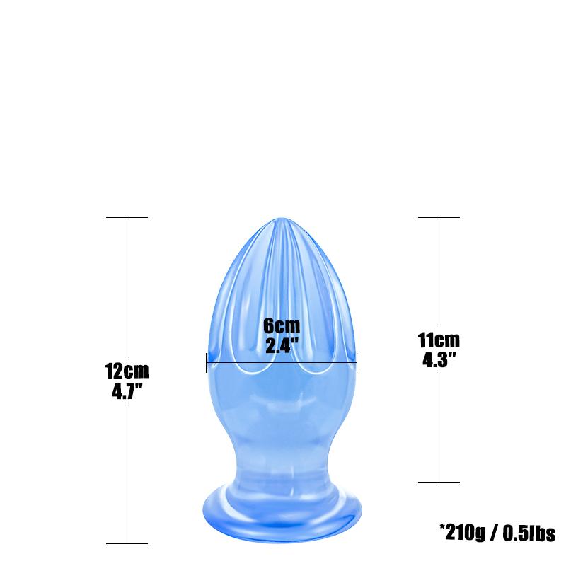 Multi-Size Eiform Analer Butt Plug Riesige Analperlen Analstimulation Expansions-Trainer Anal Sexspielzeug für Erwachsene Frau Mann