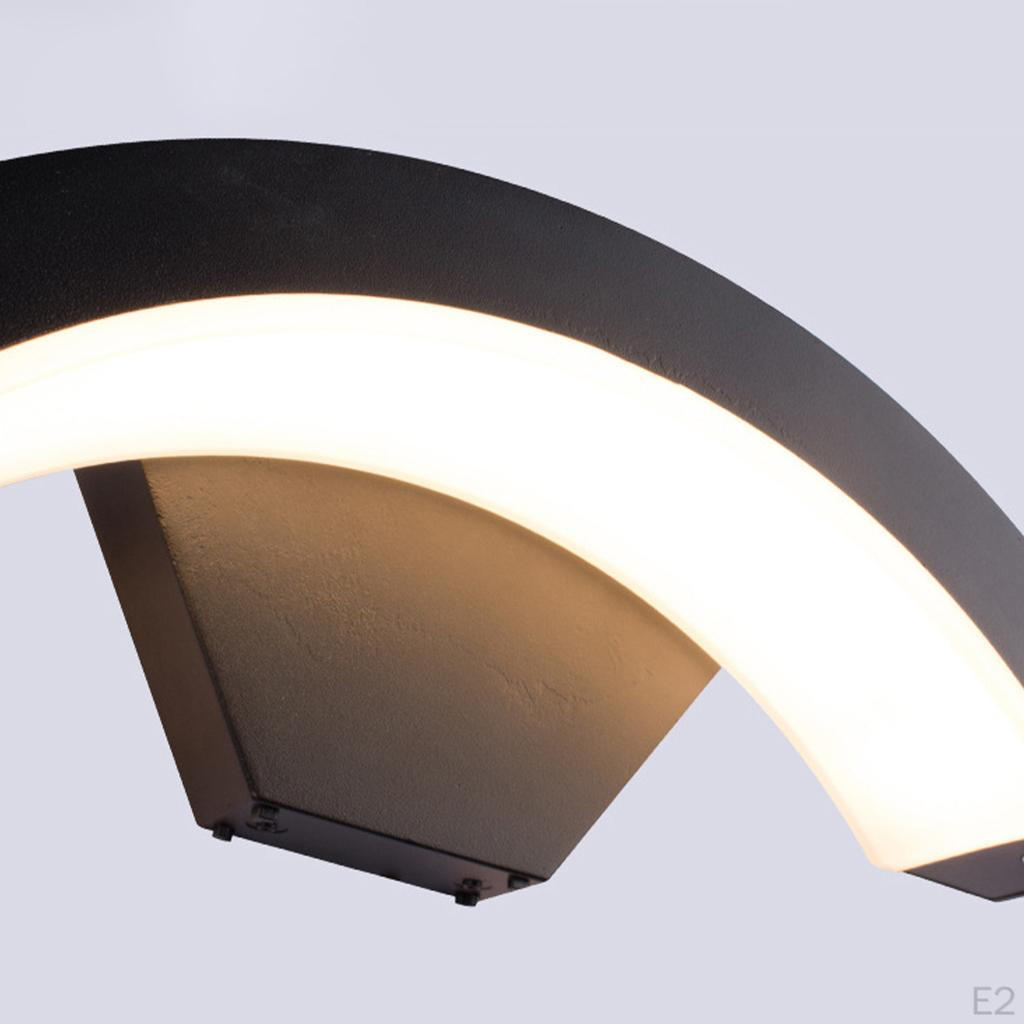 Lamp Outdoor IP65 Waterproof Stylish Curved Garden for Patio and