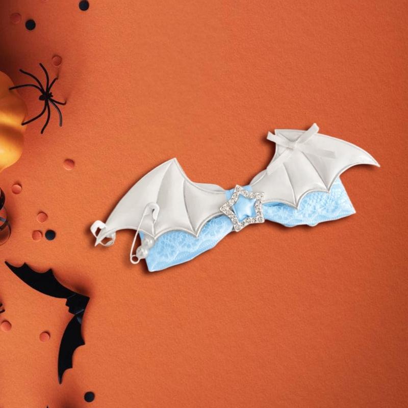 Cosplay Hair Clip Novelty Bat Wing Lace Bows Hairclip Party Headwear Anime Hairpin Female Hair Grip Halloween Headdress